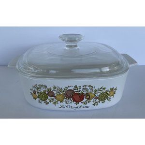 Corning Ware "Spice of Life" La Marjolaine Casserole Dish A-2-B with Lid 2 Quart